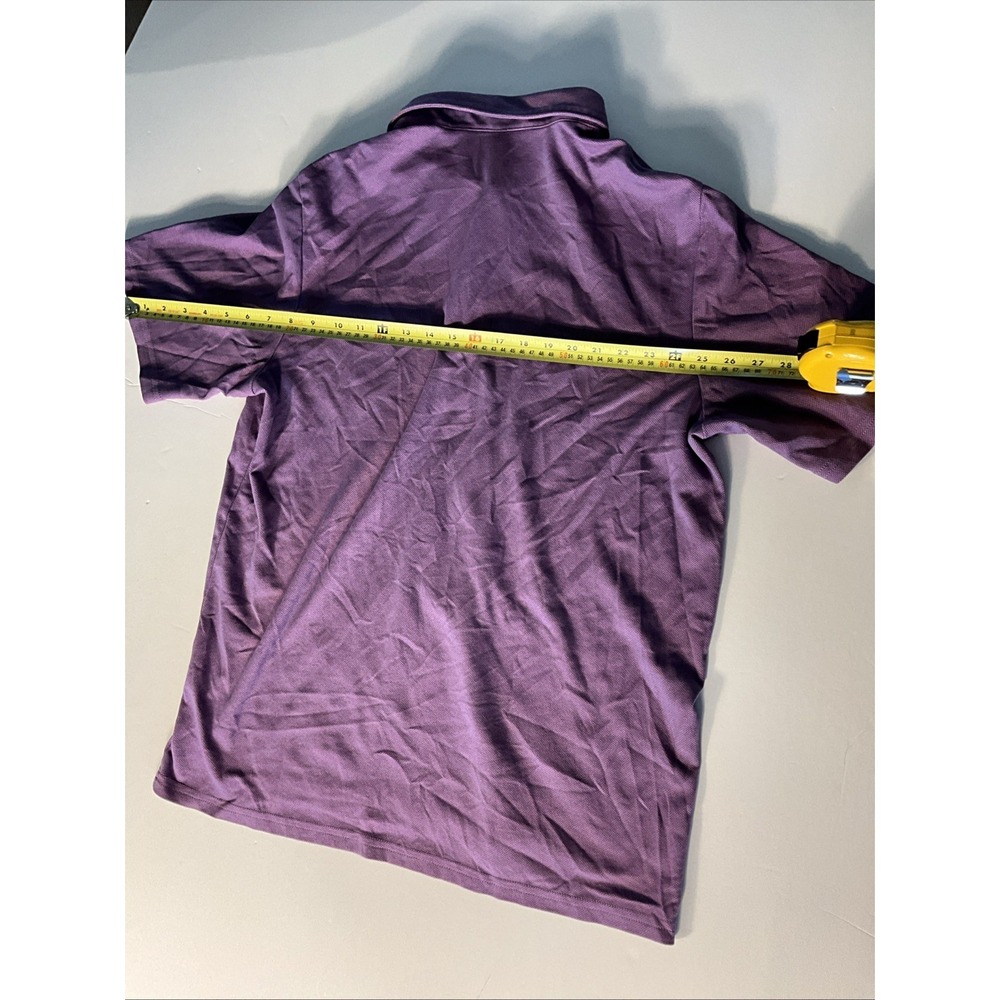 Criquet Polo Shirt Mens XLarge Purple Cotton Short Sleeve Golf Casual Pocket - Picture 6 of 6